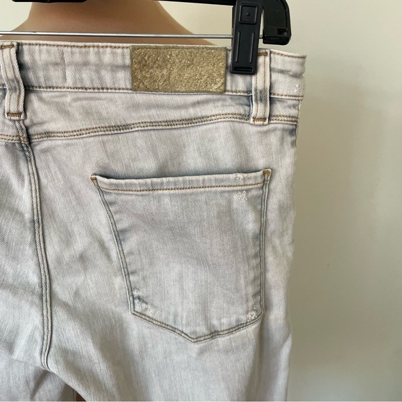 IRO Cole Aleka Light Grey Stretch Cotton Light Distress Low Rise Skinny Jean 30 - Picture 7 of 11